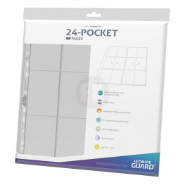 Ultimate Guard 24-Pocket QuadRow Pages Side-Loading Clear (10)